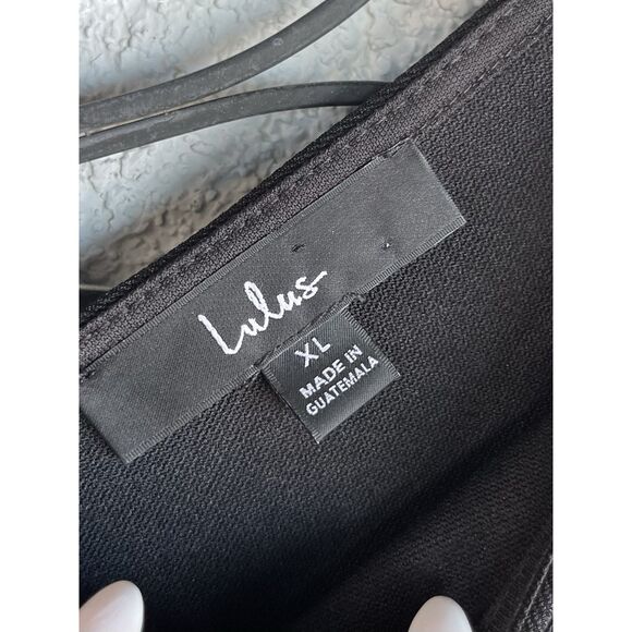 Lulus Home Before Daylight Black Dress - Size XL- Black - Picture 8 of 10